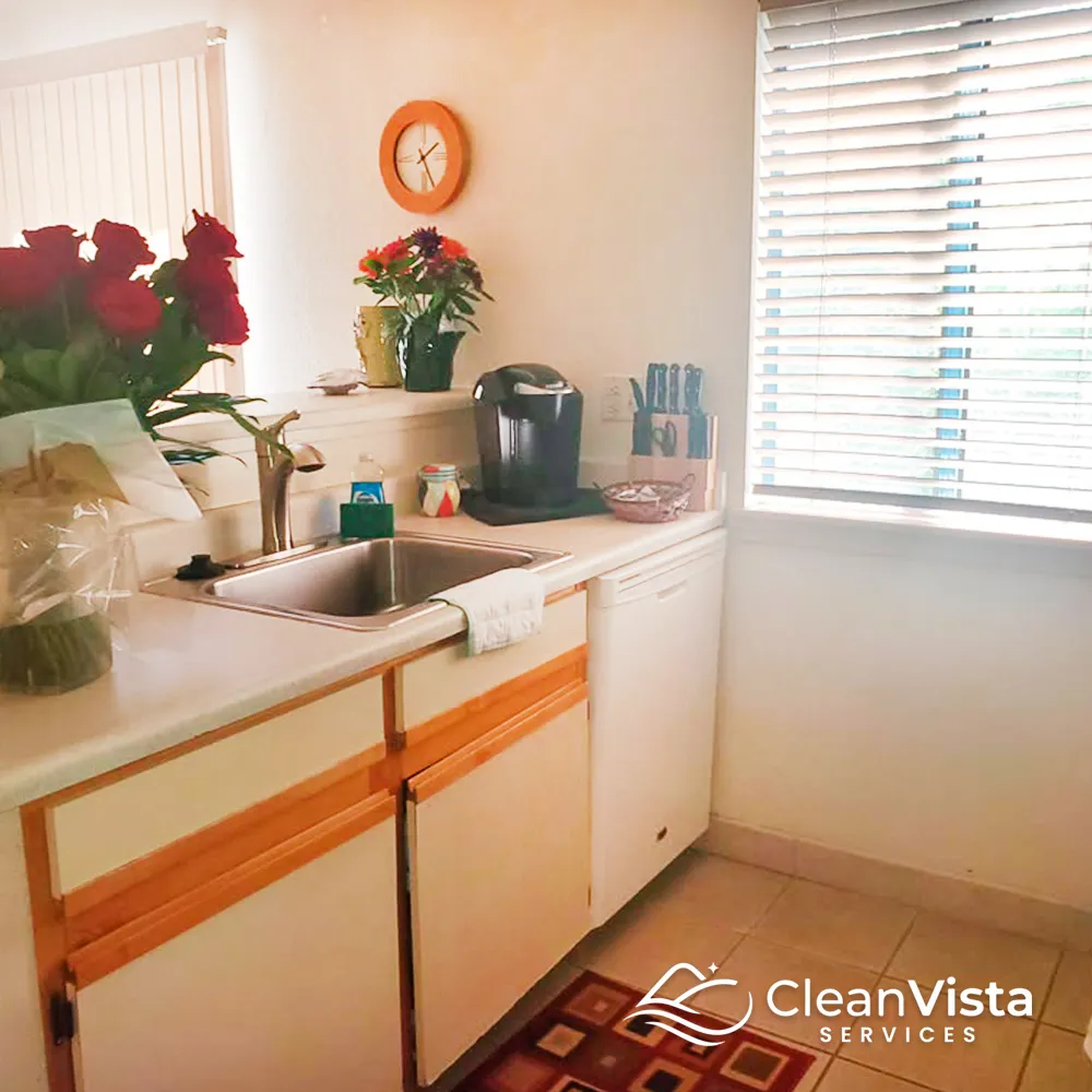 Spotless home kitchen cleaned by CleanVista Services in Denver