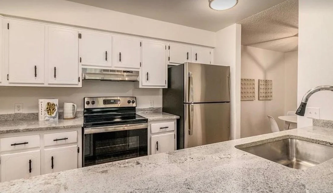 Spotless kitchen after a CleanVista move-out cleaning in Denver